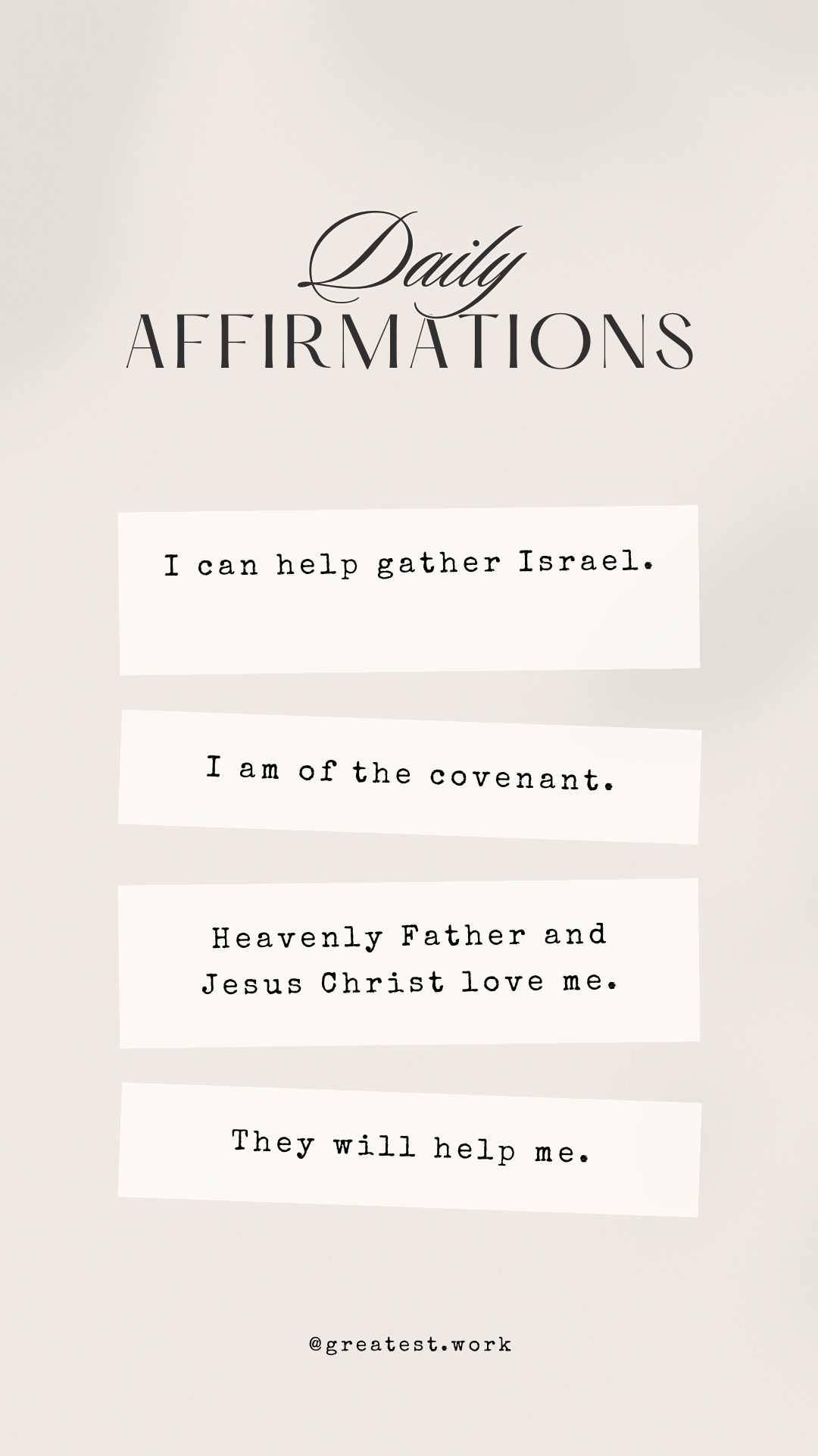 Daily Affirmations for Gathering Israel